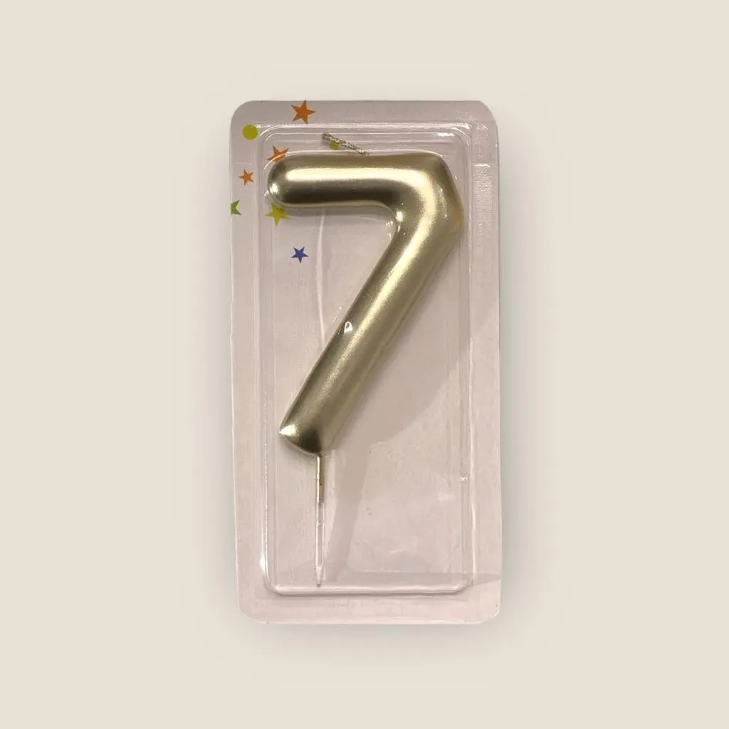 شمعة ذهبية رقم 7